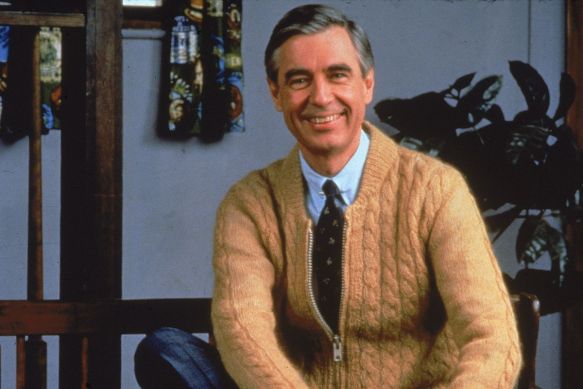 A classic photo of Mr. Fred Rogers 